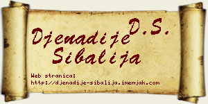 Đenadije Šibalija vizit kartica